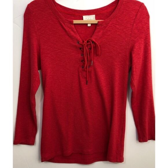 Anthropologie | Deletta orange top, medium - Picture 1 of 6